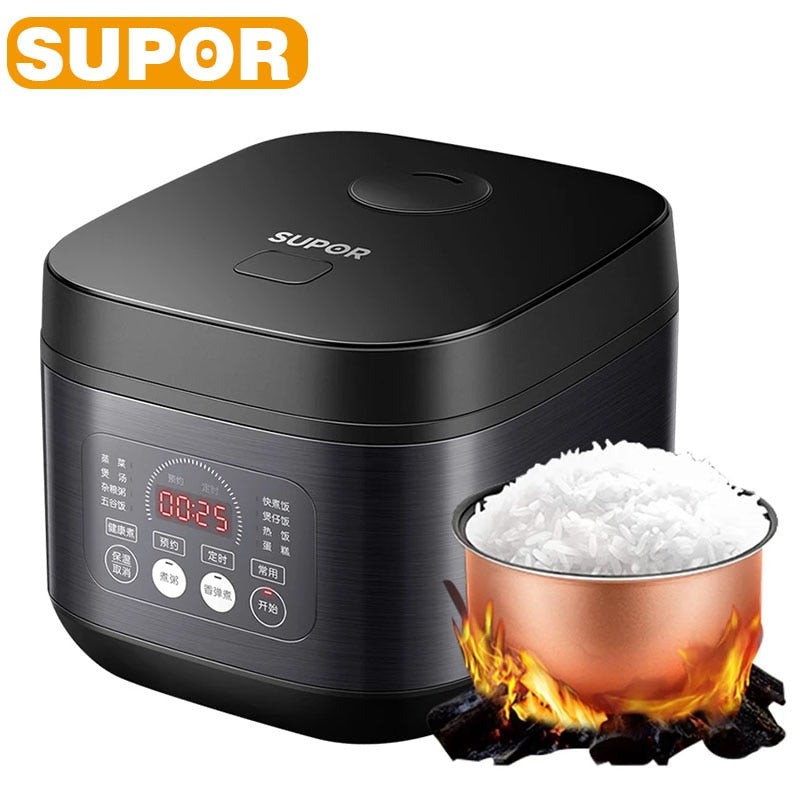 SUPOR 3L Electric Rice Cooker Household Smart Multifunction Soup Rice Cooking Machine Non-stick Liner For 2-6 Person SF30FC996